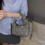 Rhinestone Full Diamond Diamond Knotted Women's Bag