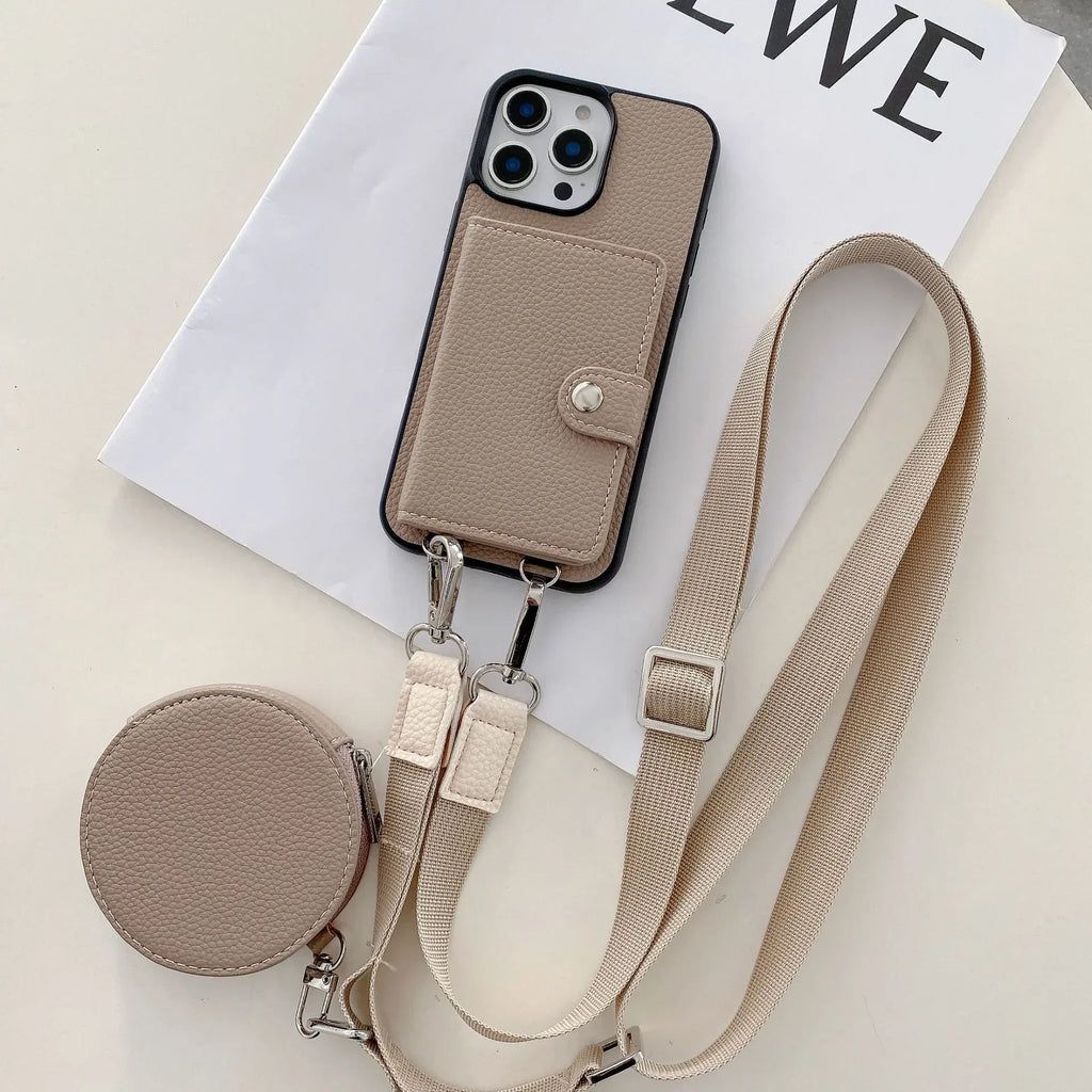Card Holder Card Lanyard iPhone Case - Viexta