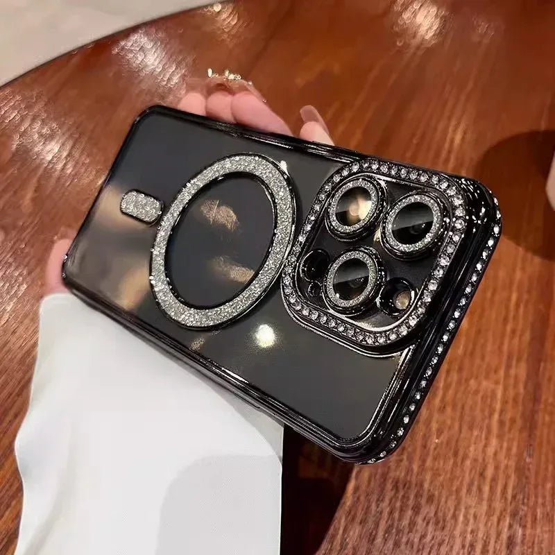 Edge Drill Magnetic Transparent iPhone Case - Viexta