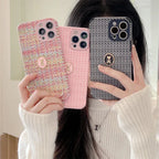 Woven High-grade Bear Flannelette iPhone Case - Viexta