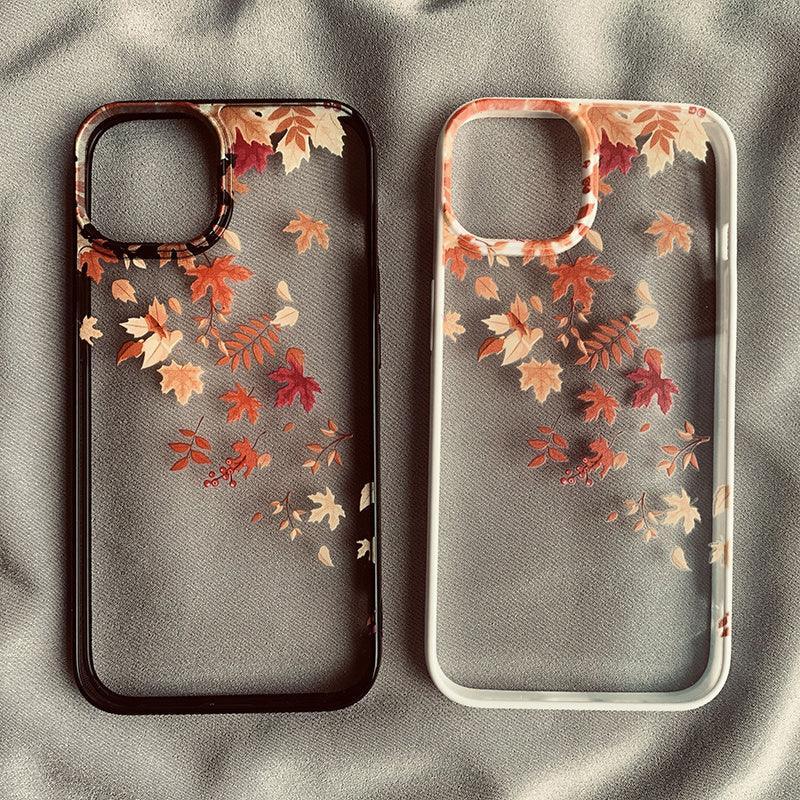 Autumn Wind And Fallen Leaves iPhone Case - Viexta