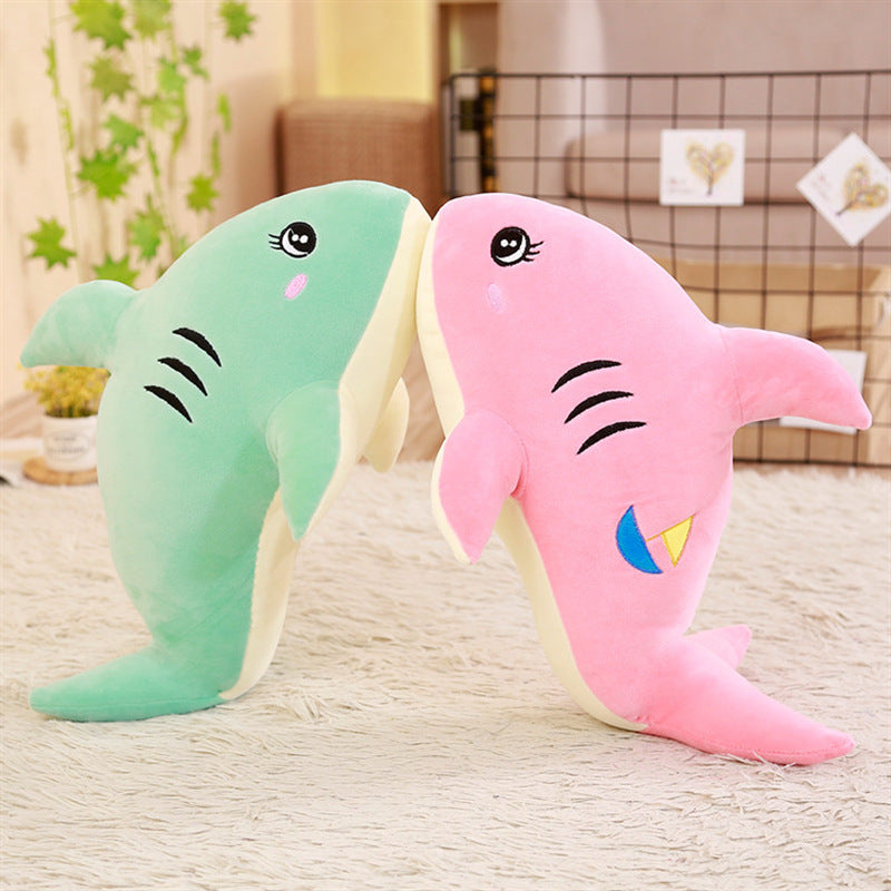 Feather Soft Body Shark Shape Doll Pillow