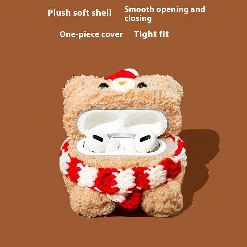 Integrated Plush Knitted Box Soft Shell Airpod Cover