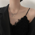Curved Snake Pendant Necklace - Viexta