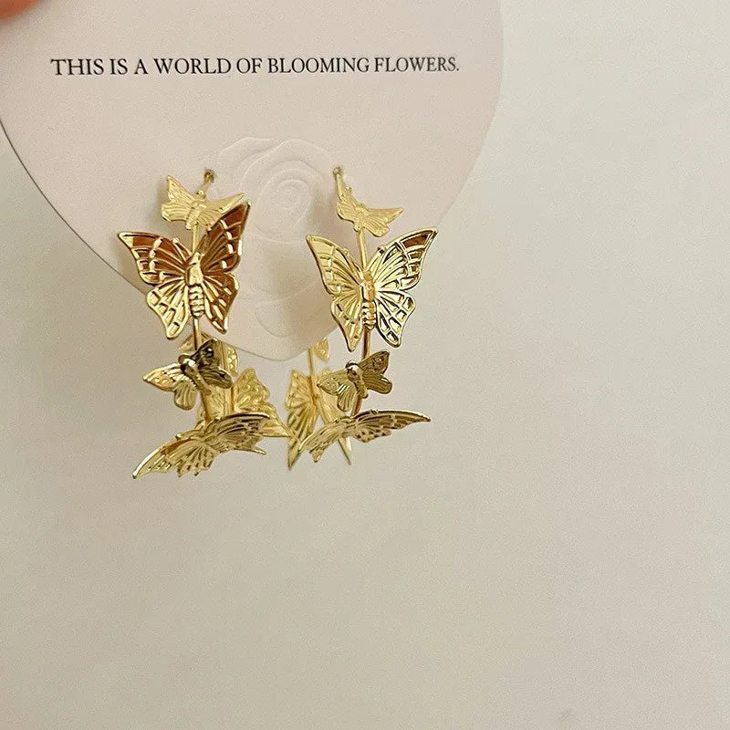 18k-retro-hong-kong-elegant-ear-studs - Viexta