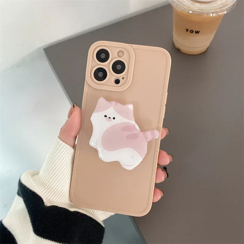 cute-cat-stand-iphone-case - Viexta