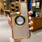 Electroplated Phone Case Luxury CD Pattern for IPHONE - Viexta