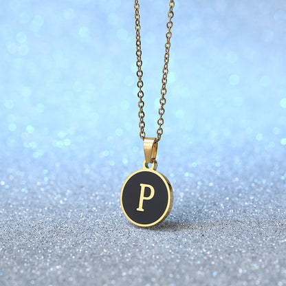 O-shaped Chain Letter Necklace