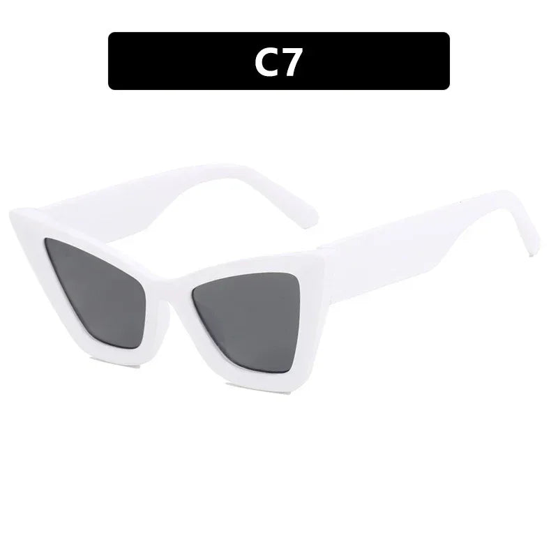Large Frame Cat Eye Sunglasses - Viexta
