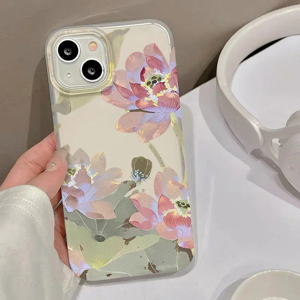lotus-iphone-case-drop-resistant-case - Viexta