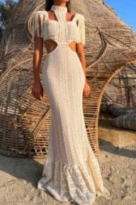 Black Cut-out Midriff Outfit - Viexta