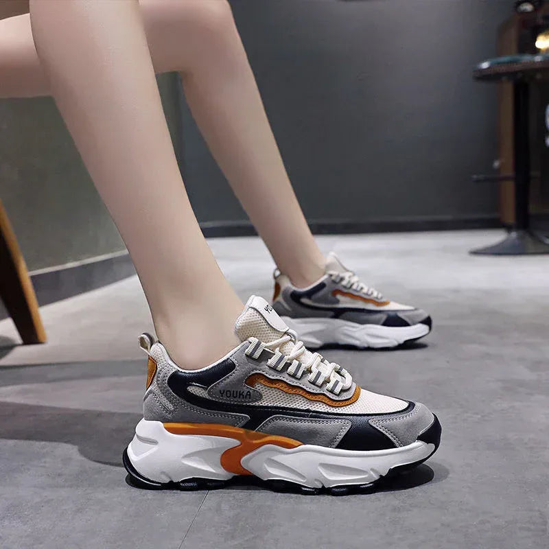 Mesh Breathable Casual Sneakers - Viexta