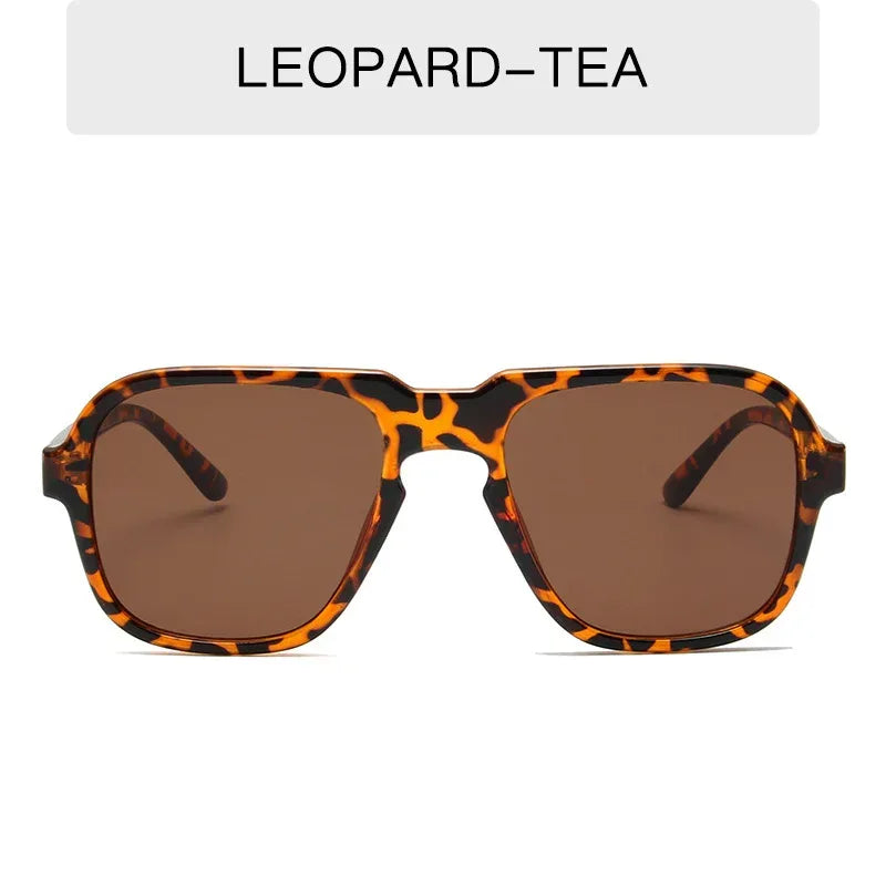 Vintage With Large Rims Sunglasses Men And Women - Viexta