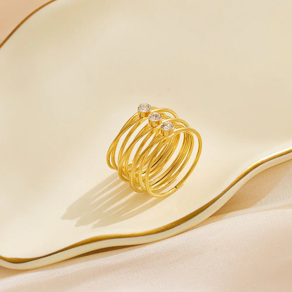 High-End Pearl And Zircon Ring