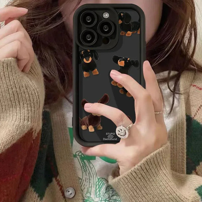 Cream Sausage Dog iPhone Case - Viexta