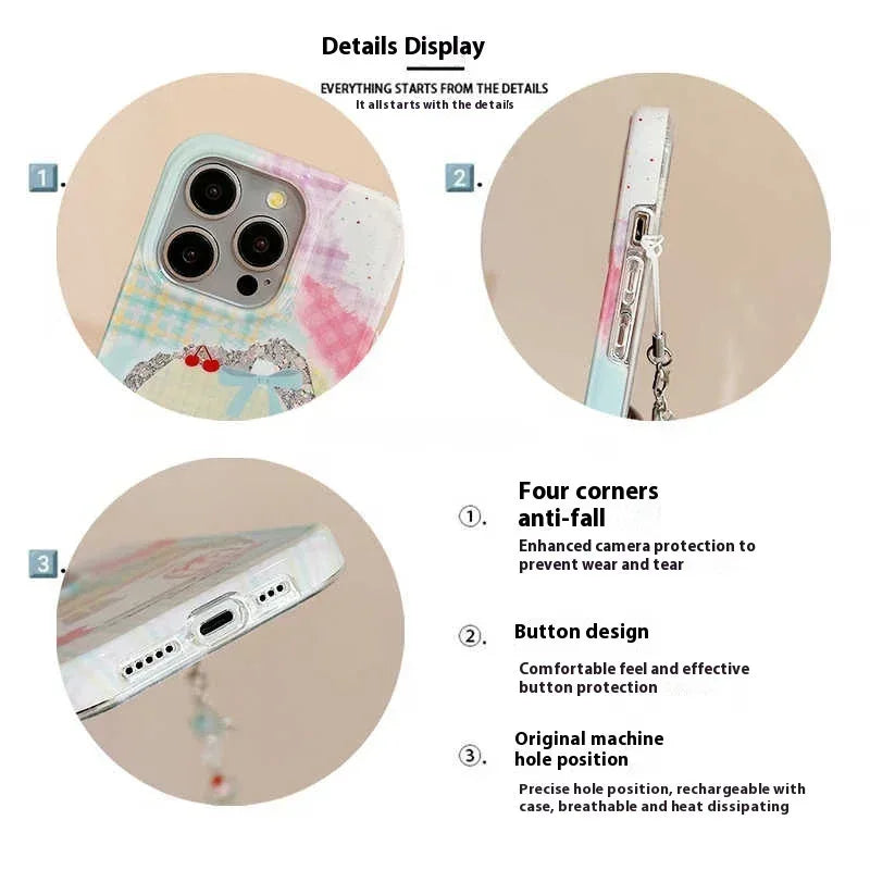 Korean Niche Cute iPhone Case - Viexta