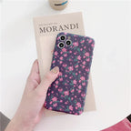 White Fragmented Flower iPhone Case - Viexta