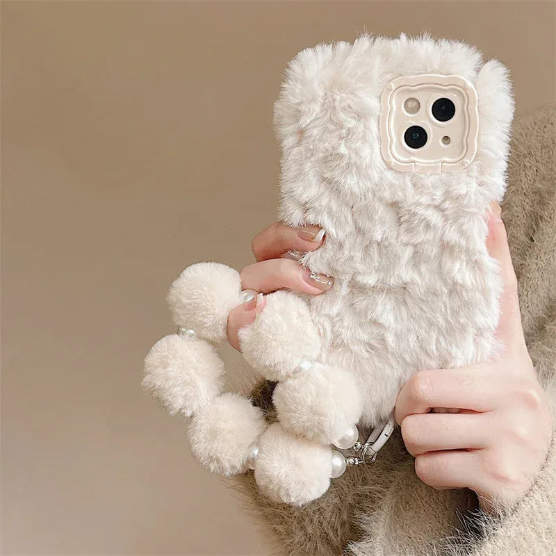 plush-chain-iphone-huawei-case - Viexta