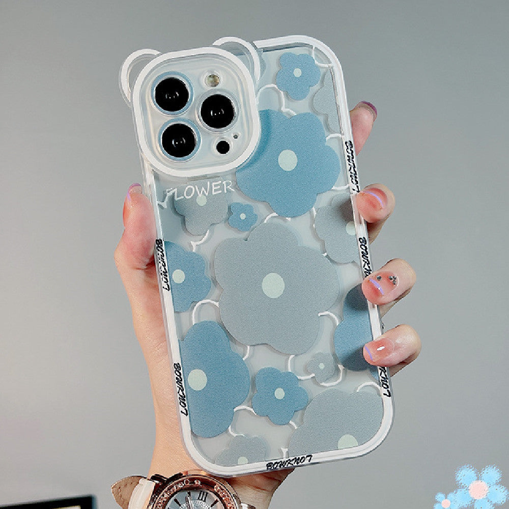 Floral Bear iPhone Case with Charm