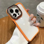 Colorful Glass Bead Lens Transparent iPhone Case - Viexta