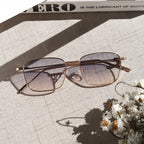 Square Small Frame Color Gradient Sunglass