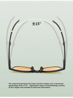 Fashionable Retro Sun Protection Folding Sunglasses - Viexta