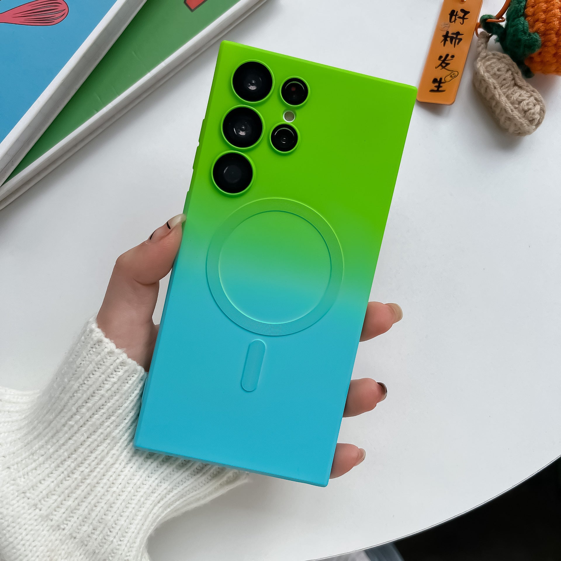 Magnetic Two-tone Gradient Samsung Phone Case