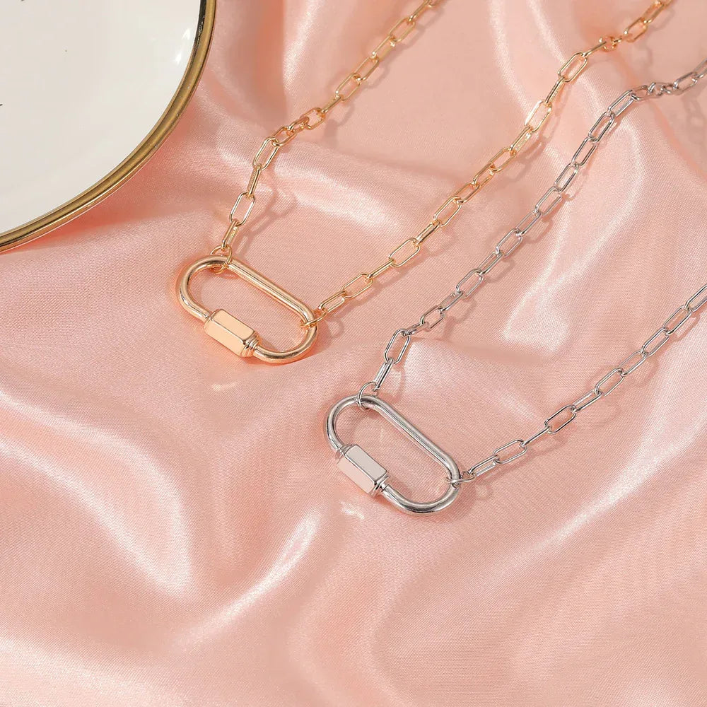 Buckle Titanium Steel Necklace - Viexta