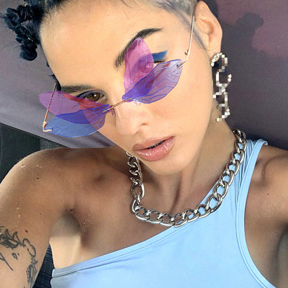 Wild Butterfly Street Shooting Sunglasses