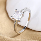 Four-claw Simulation Diamond Ring - Viexta