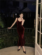 French Strap Goddess Slim-fit Sheath Dress - Viexta