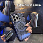 magnetic-suction-breathable-bracket-iphone-case - Viexta