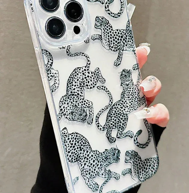 Niche Retro Leopard iPhone Case - Viexta