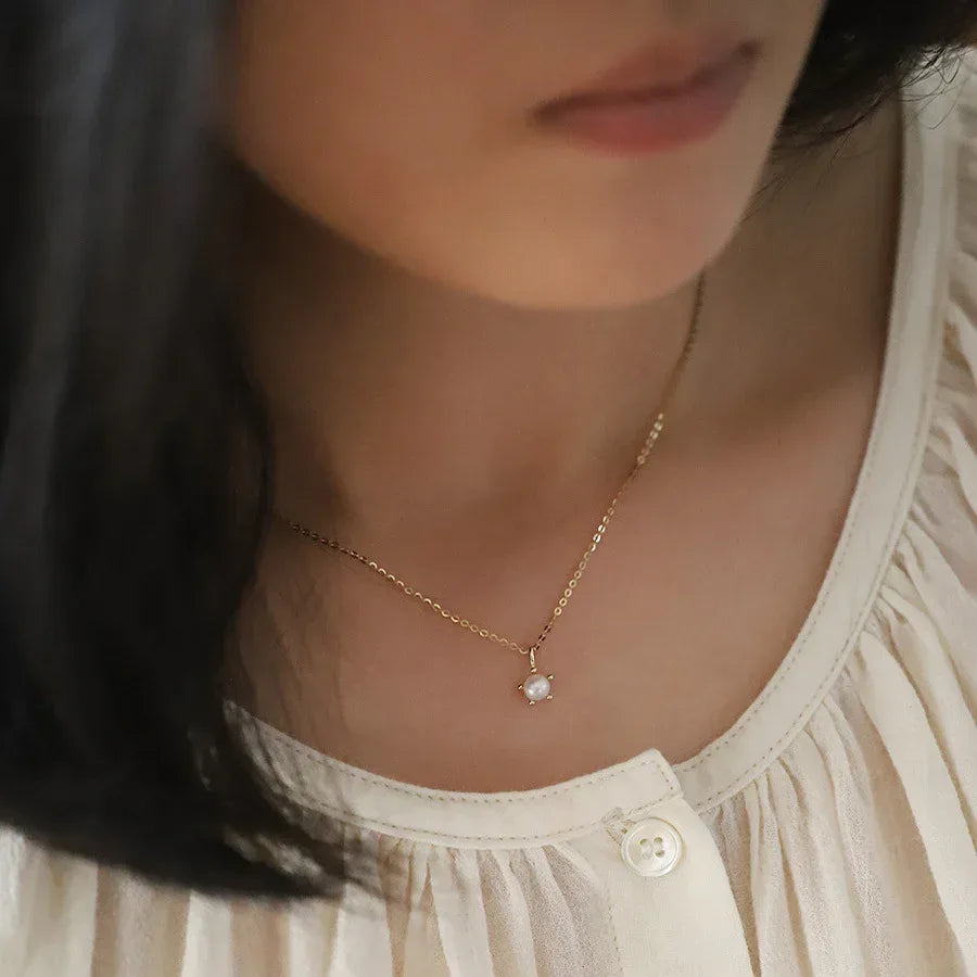S925 Sterling Silver Pearl Necklace - Viexta