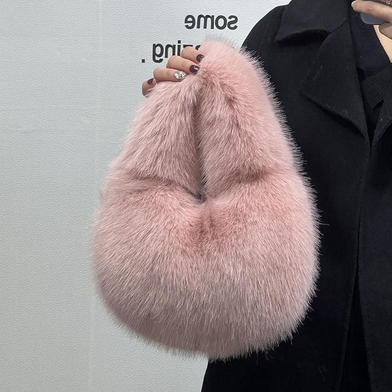 Portable Fur Bag Fall Winter Popular High-grade Niche - Viexta