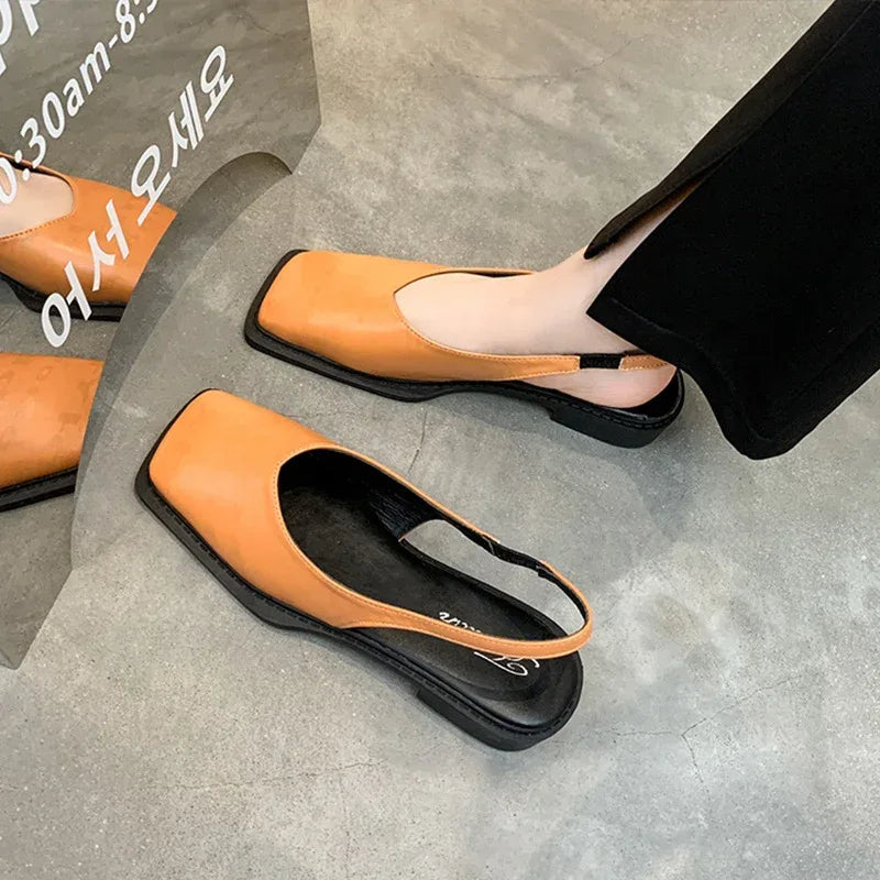 Retro Closed Toe Sandals - Viexta