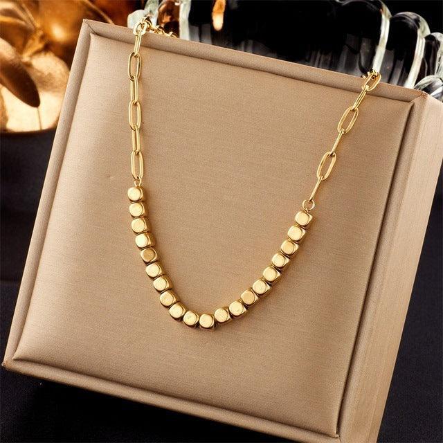 316L Stainless Steel Beaded Necklace - Viexta