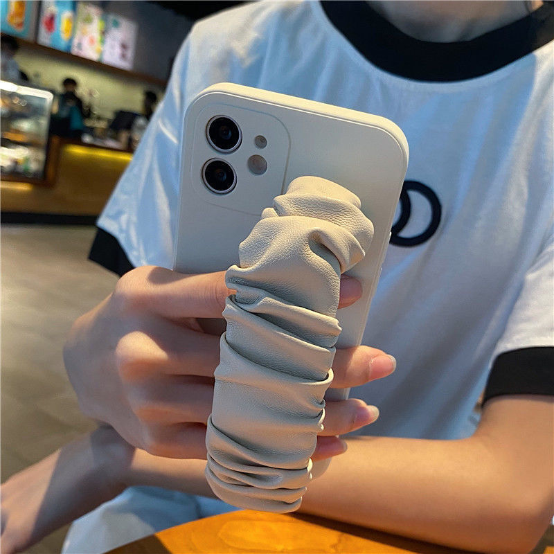 Leather Wristband All-inclusive iPhone Case