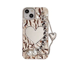 Heart Shape Mirror With Bracelet iPhone Case - Viexta