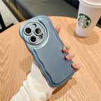 Wave Pattern Solid Color iPhone Case - Viexta