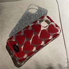 Transparent Hollowed Out Red Love iPhone Case - Viexta