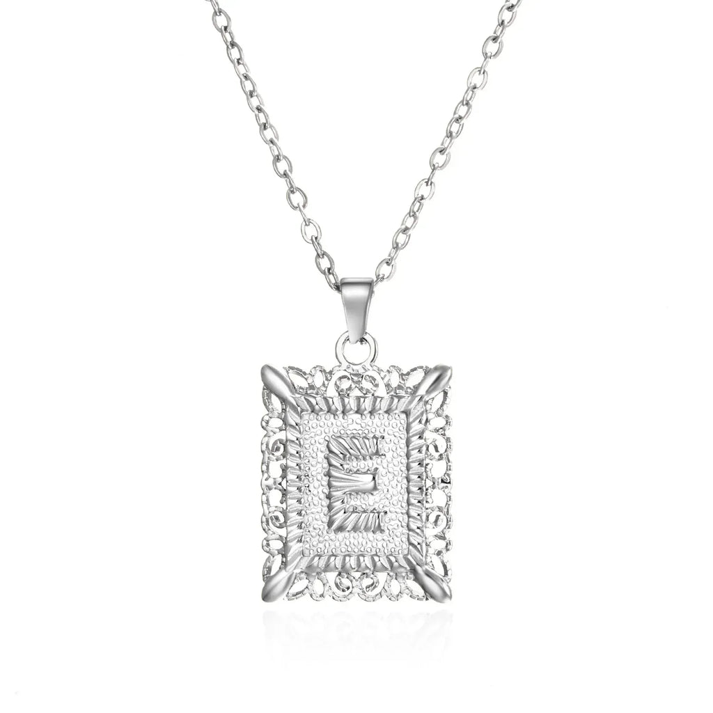 stainless-steel-initial-necklace - Viexta