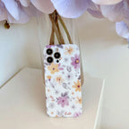 White Fragmented Flower iPhone Case - Viexta