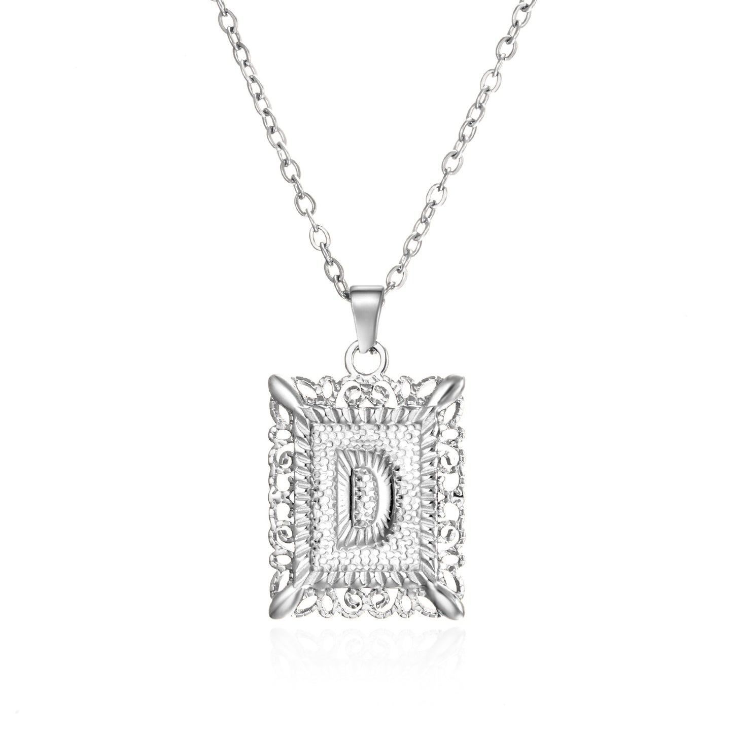 Stainless Steel Initial Necklace