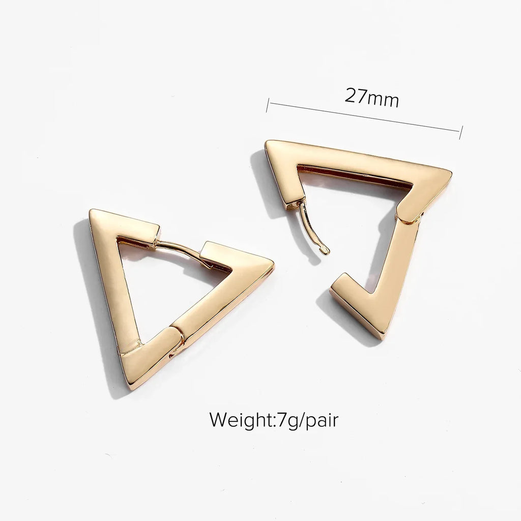 18k INS Net Red Popular Hoops - Viexta