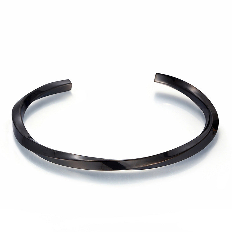 Square Twisted Stainless Steel Bracelet