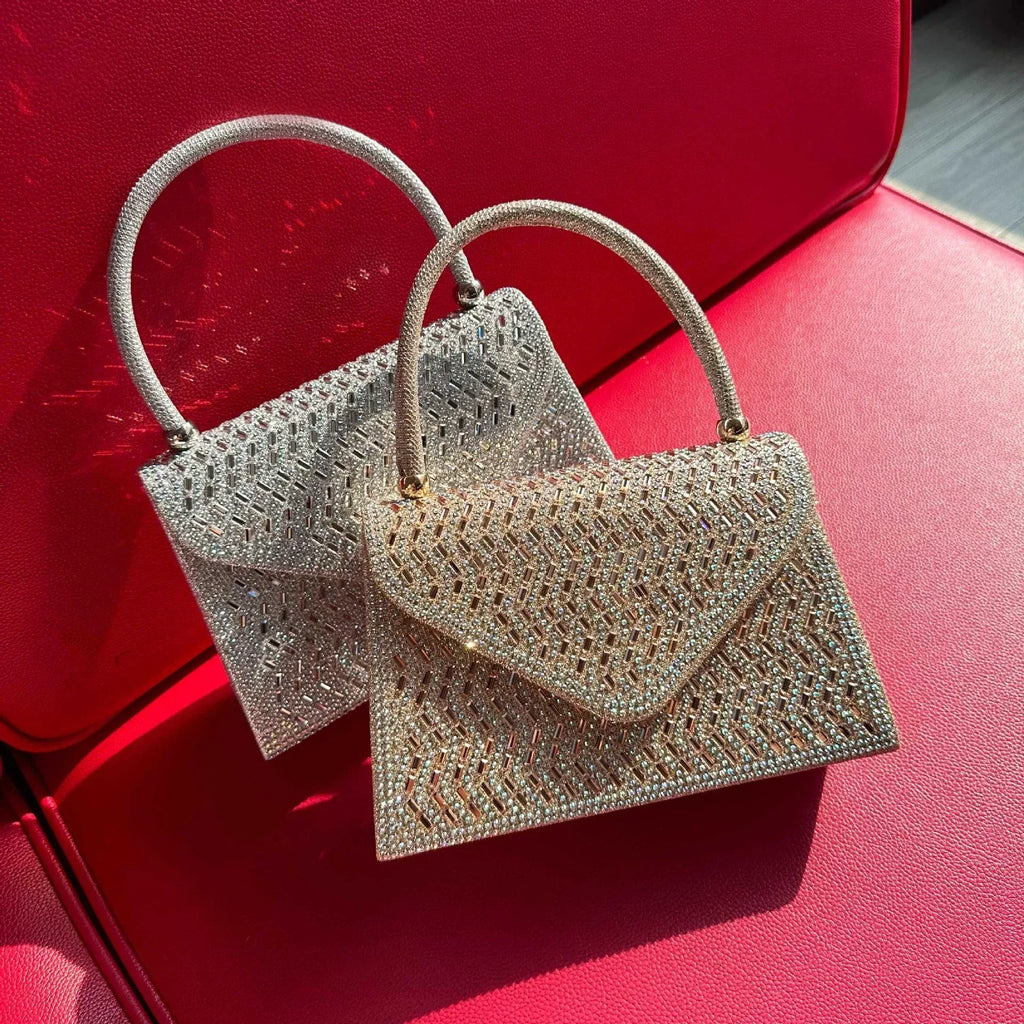 Ladies Rhinestone Dinner Bag - Viexta