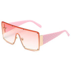 Women's Square Personality Large Frame Sunglasses - Viexta