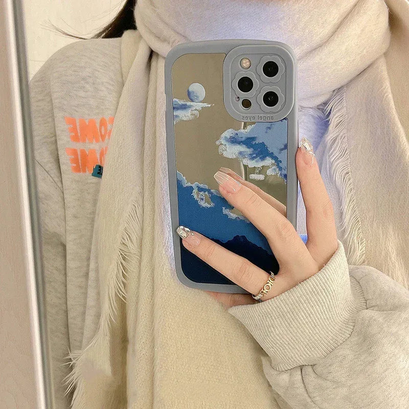 Dream Mirror Cloud Silicone iPhone Case - Viexta