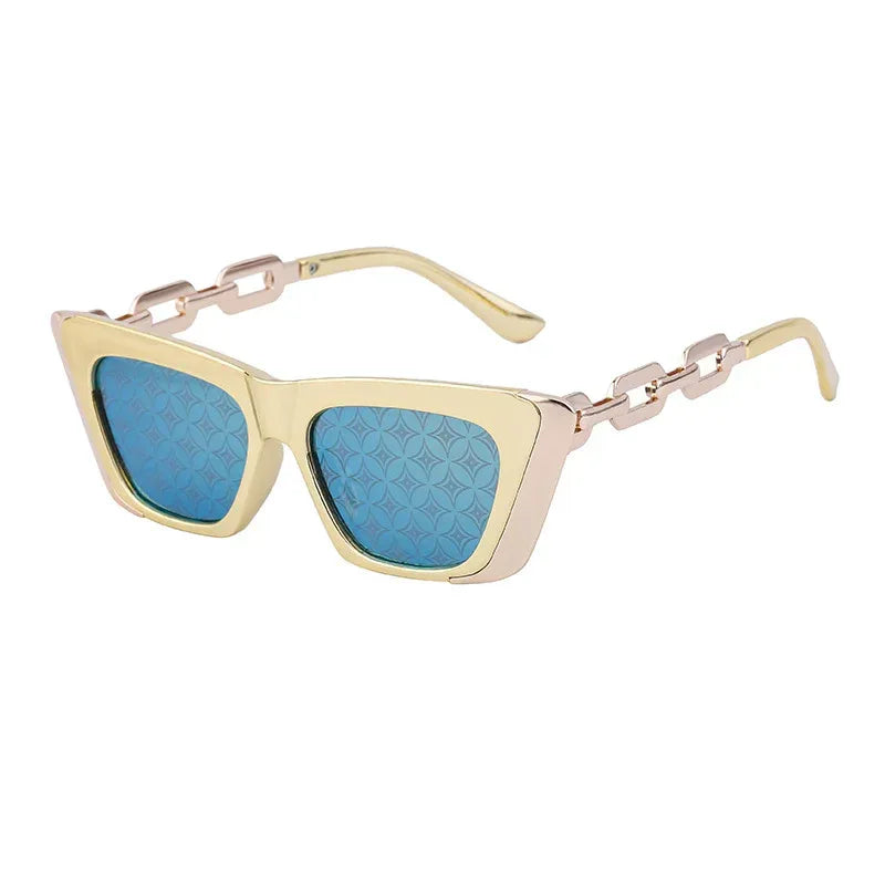 chain-small-frame-sunglasses - Viexta